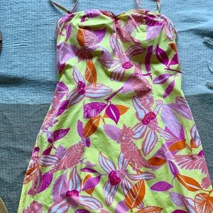 Vintage Lily Pulitzer Pink Parrot dress SZ 10